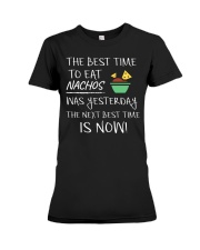 Best Time to Eat Nachos Premium Fit Ladies Tee tile