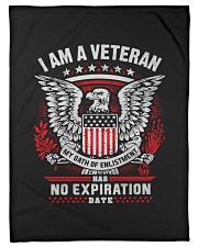 Veteran Oath Of Enlistment Fleece Blanket tile