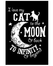 Cat moon and back Vertical Poster tile