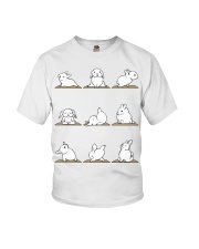 Bunnies Yoga Youth T-Shirt tile