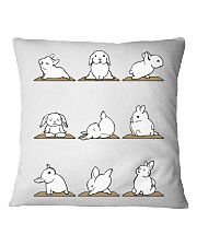 Bunnies Yoga Square Pillowcase tile