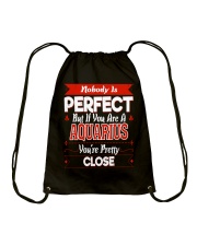 Nobody is Perfect You are Aquarius Drawstring Bag tile