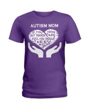 AUTISM MOM Ladies T-Shirt tile