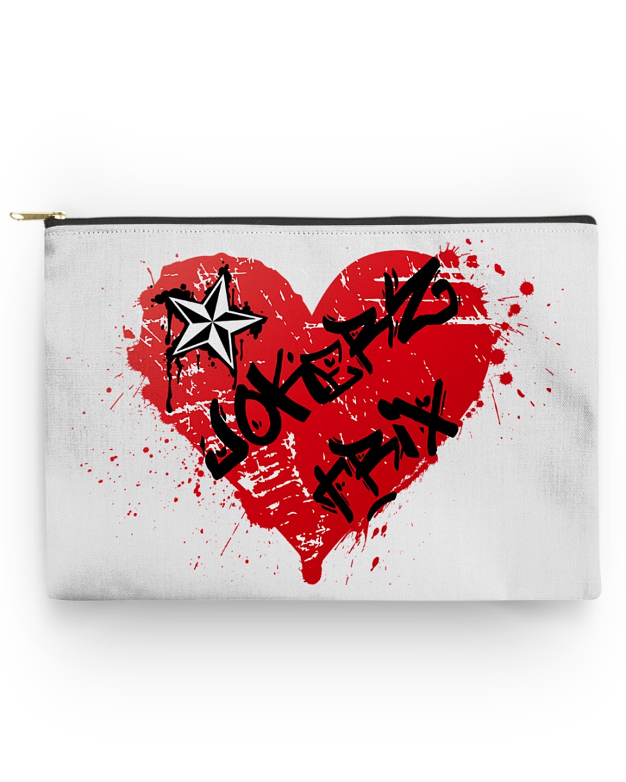 Jokerz Trix Heart Spray Accessory Pouch - Large Accessory Pouch - Large