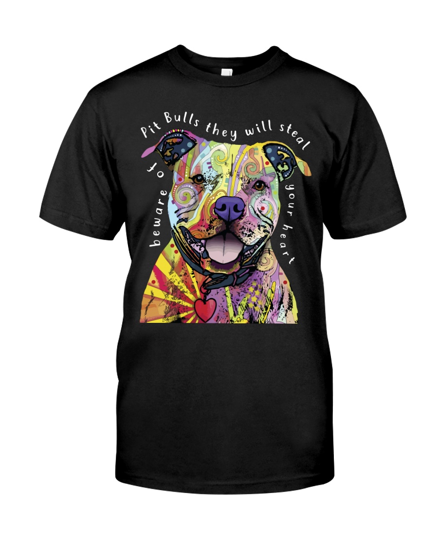pit bulls they will steal your heart Classic T-Shirt