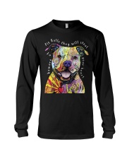 pit bulls they will steal your heart Long Sleeve Tee thumbnail