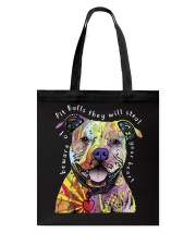 pit bulls they will steal your heart Tote Bag thumbnail