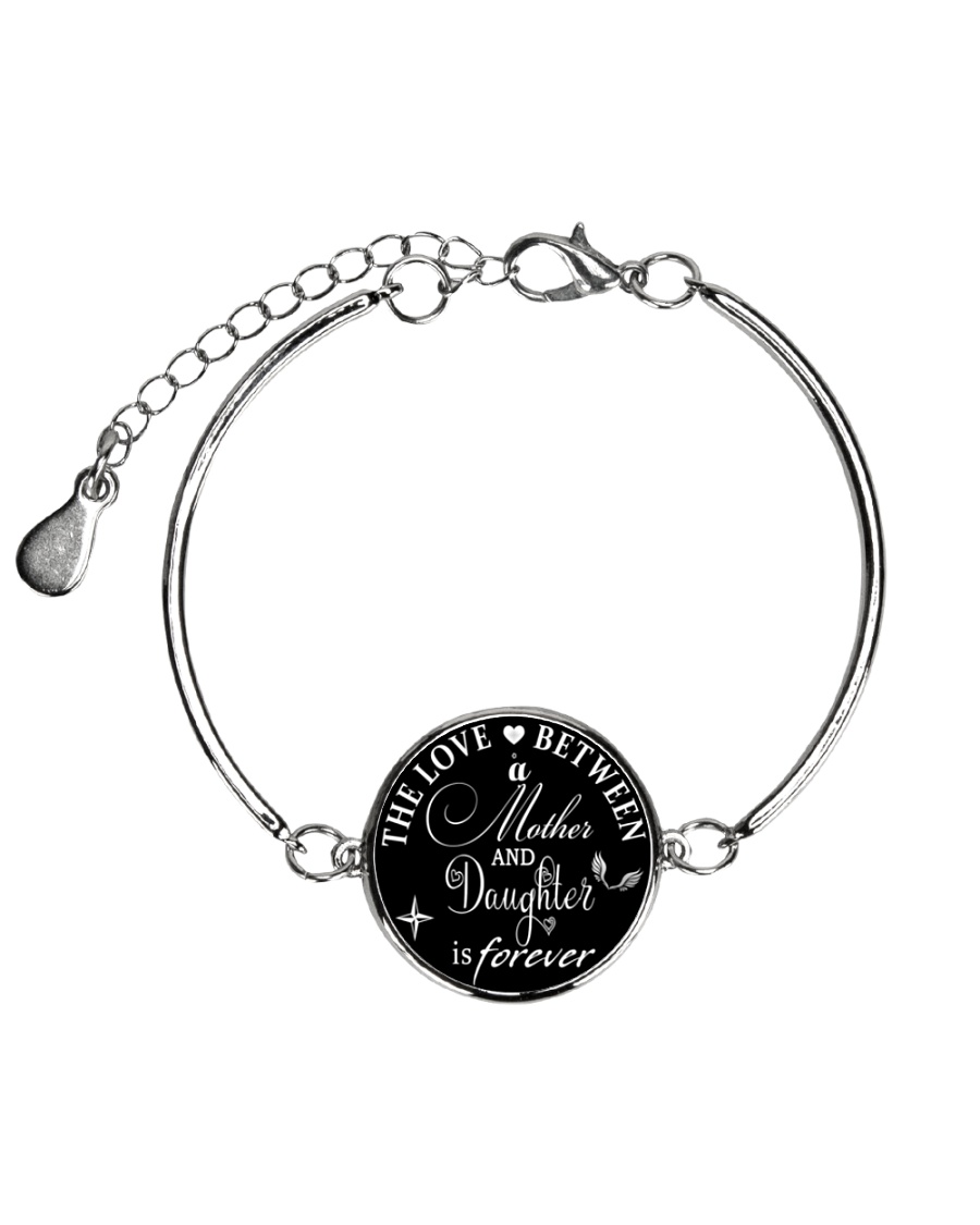 To My Daughter Neclace - Mother And Daughter Metallic Circle Bracelet