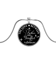 To My Daughter Necklace - Father And Daughter Metallic Circle Necklace thumbnail