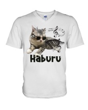 Haburu Meowssage V-Neck T-Shirt thumbnail