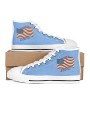 AMERICA Every Day is Flag Day Men's High Top White Shoes thumbnail