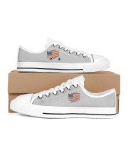 AMERICA Every Day is Flag Day Women's Low Top White Shoes thumbnail