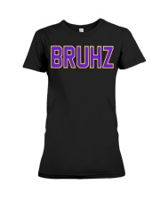 Mens Omega Gold Purple Q Psi Phi Bruhz T-Shirt Premium Fit Ladies Tee thumbnail