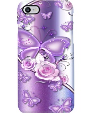 Purple Butterfly Rose Phone Case Phone Case i-phone-8-case