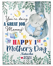 Happy 1st Mother's Day Small Fleece Blanket - 30" x 40" front