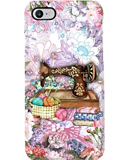 Sewing Machine Flowers Phone Case Phone Case i-phone-8-case