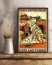 Easily Distracted By Cats And Fabric 11x17 Poster lifestyle-poster-3