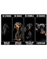 Dachshund Be Strong Poster 24x16 Poster front