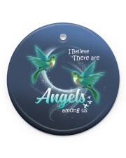 Hummingbird Angels Circle ornament - single (porcelain) front