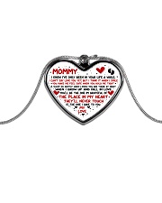 I've Only Been In Your Life Mommy Metallic Heart Necklace front