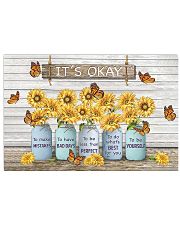 Butterfly Sunflower It's Okay Poster 17x11 Poster front