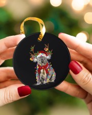 Koala Christmas Circle ornament - single (porcelain) aos-circle-ornament-single-porcelain-lifestyles-08