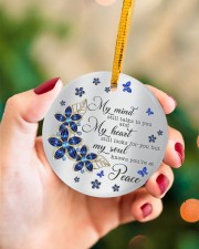 Butterfly My Mind Still Talks To You Circle ornament - single (porcelain) aos-circle-ornament-single-porcelain-lifestyles-09