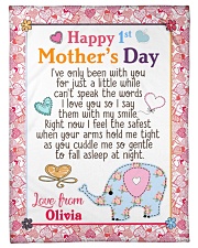 Happy First Mother's Day Small Fleece Blanket - 30" x 40" front