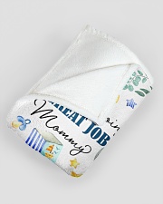 You're Doing A Great Job Mommy Large Fleece Blanket - 60" x 80" aos-coral-fleece-blanket-60x80-lifestyle-front-07