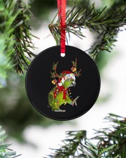 Parrot Christmas Circle ornament - single (porcelain) aos-circle-ornament-single-porcelain-lifestyles-07