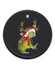 Parrot Christmas Circle ornament - single (porcelain) front