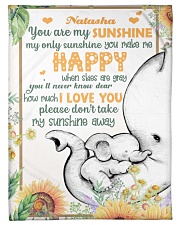You Are My Sunshine Small Fleece Blanket - 30" x 40" front