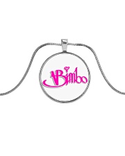 Bimbo Jewelry Metallic Circle Necklace front