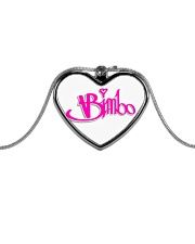 Bimbo Jewelry Metallic Heart Necklace front