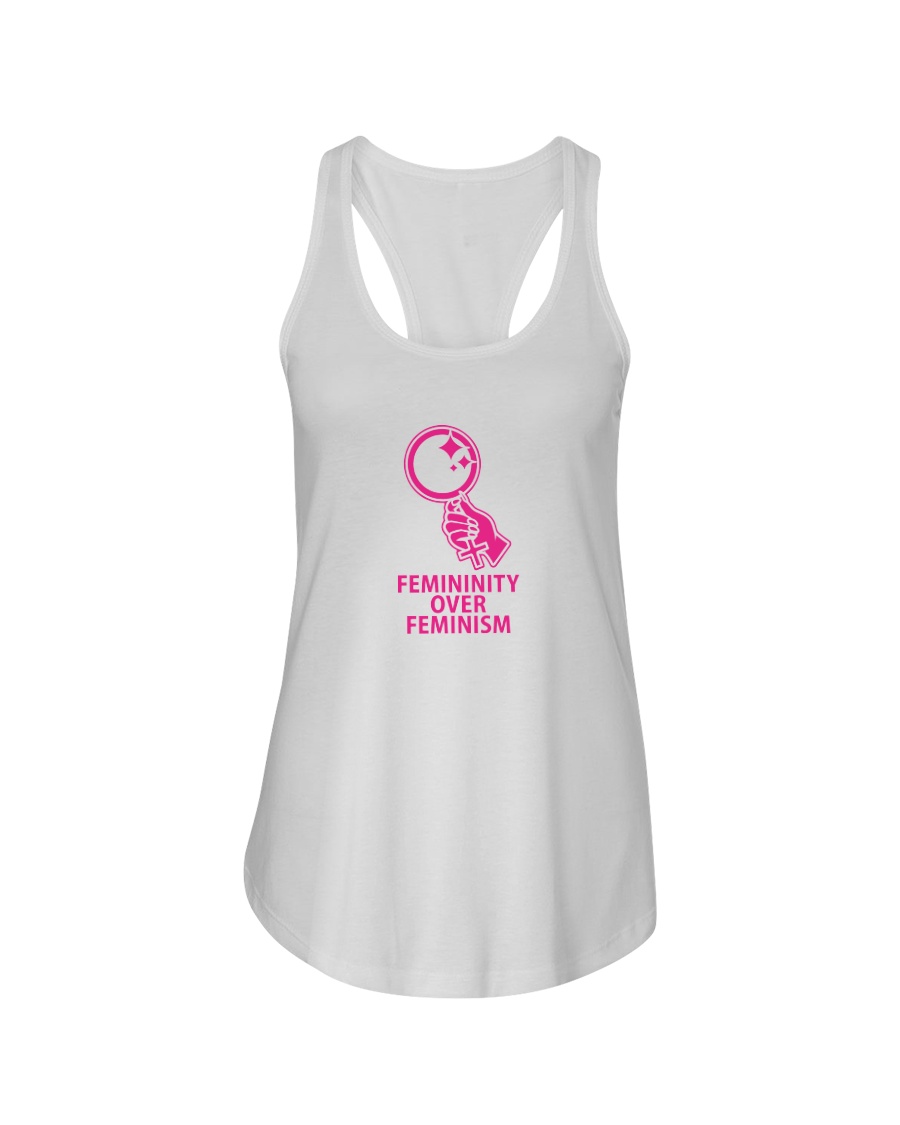 Femininity Over Feminism Ladies Flowy Tank