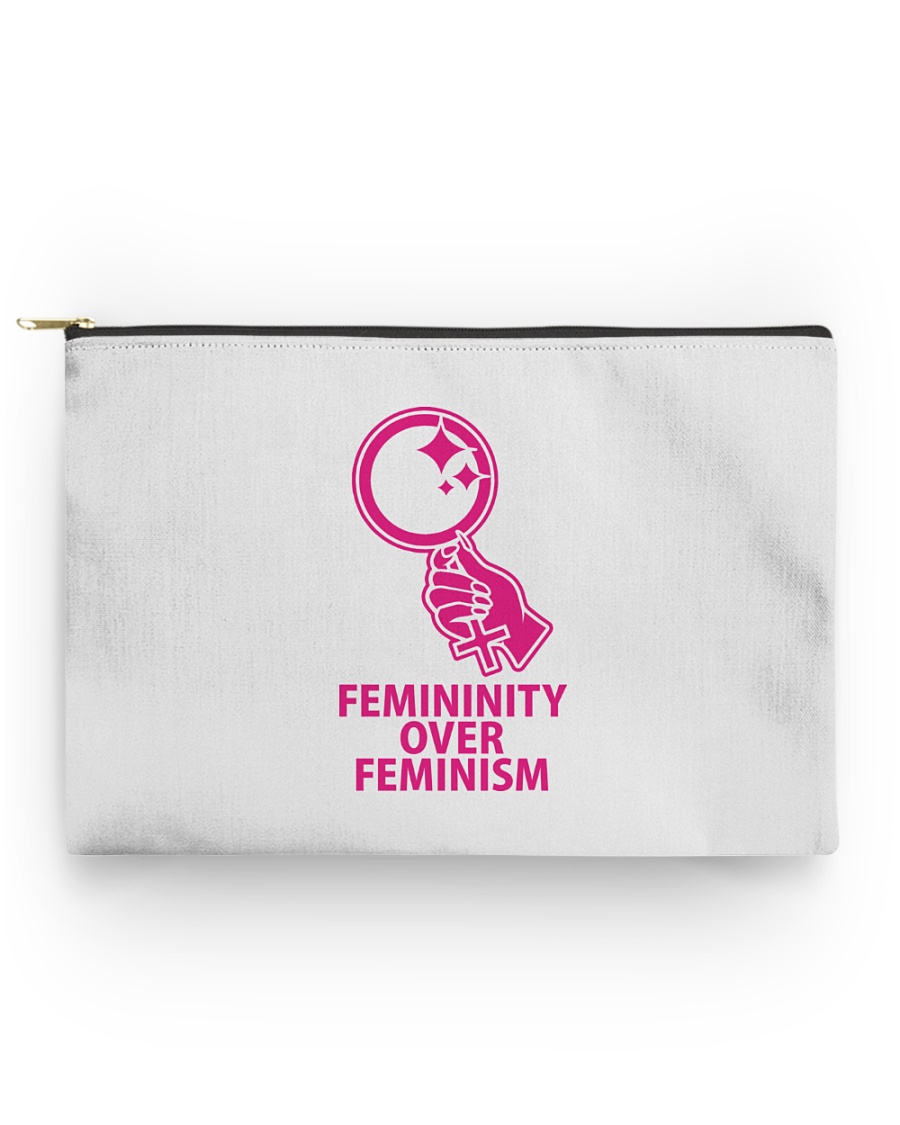 Femininity Over Feminism Accessory Pouch - Standard