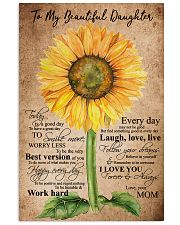 To My Daughter - Mom 11x17 Poster front