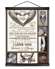To My Wife - Husband 16x20 Black Hanging Canvas thumbnail