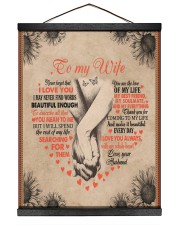 To My Wife - Husband 16x20 Black Hanging Canvas thumbnail