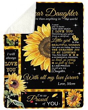 To My Daughter - Mom Large Sherpa Fleece Blanket - 60" x 80" thumbnail