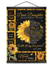 To My Daughter - Mom 12x16 Black Hanging Canvas thumbnail