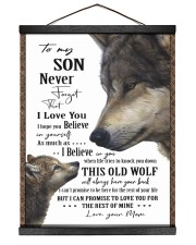To My Son - Mom 16x20 Black Hanging Canvas thumbnail