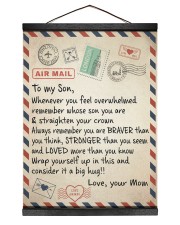 To My Son - Mom 12x16 Black Hanging Canvas thumbnail