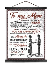 To My Mom - Son 16x20 Black Hanging Canvas thumbnail
