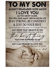 To my son -Dad 16x24 Poster front