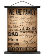 WE ARE FAMILY 16x20 Black Hanging Canvas thumbnail