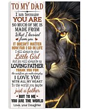 TO MY DAD - DAUGHTER 11x17 Poster front