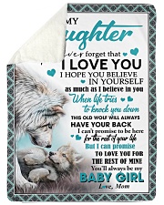 To My Daughter - Mom Large Sherpa Fleece Blanket - 60" x 80" thumbnail