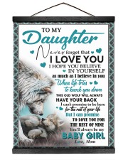 To My Daughter - Mom 16x20 Black Hanging Canvas thumbnail