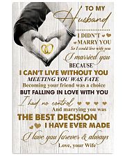 To My Husband - WIfe 11x17 Poster front